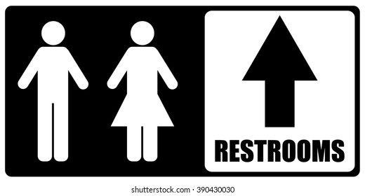 Restroom sign