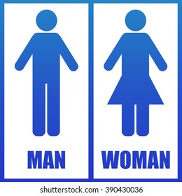 Restroom sign