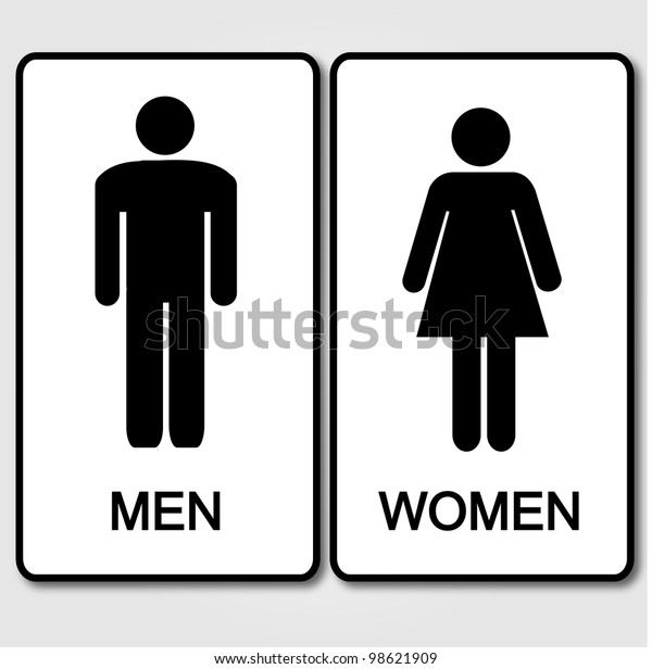 Restroom Sign Stock Vector (Royalty Free) 98621909