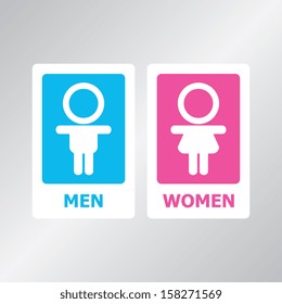 Restroom sign - Color