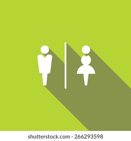 Restroom sign - Green