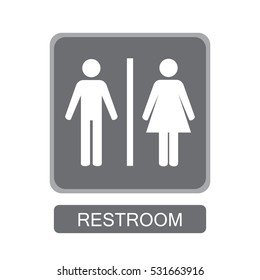 Restroom Sign Vector Stock Vector (Royalty Free) 531663916 | Shutterstock