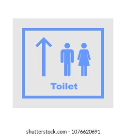 Restroom signs vector icon