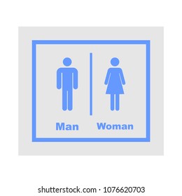 Restroom signs vector icon