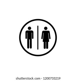 Restroom simple logo