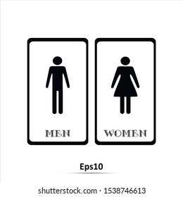 Restroom ,Toilet icon. Male and female WC icon