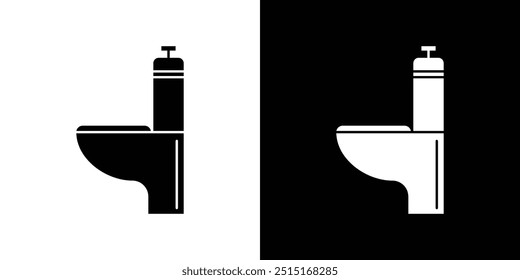 restroom toilet icon Outline sign symbol set