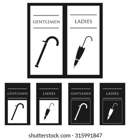 Restroom, toilet, wc sign