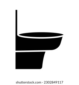 Restroom, Wc, toilet icon. Vector illustration, flat design.