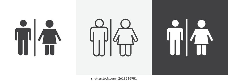 Conjunto de iconos de vector de Web de baño