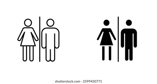 Restroomicons for ui. vector illustration