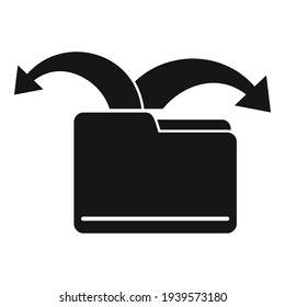 Restructure file icon. Simple illustration of restructure file vector icon for web design isolated on white background