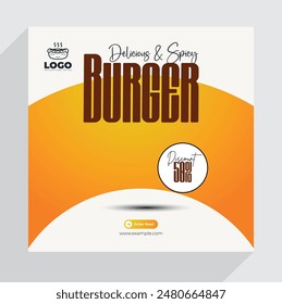 Restuarant Food Menu Social Media Post Template Design