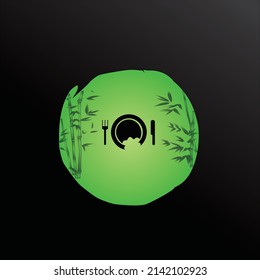 Restuarant Logo In Green And Black.