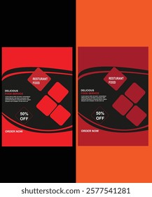 resturant food flyer design template