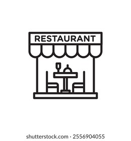 Resturant icon Thin line art collection