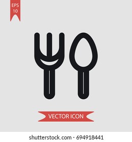 Resturant vector icon, illustration symbol