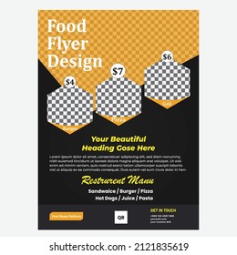 Resturent Food Flyer Design 2022