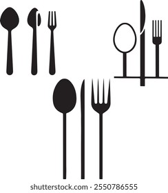 Resturent Spoon Set Illustration Vector