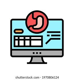 result bariatric color icon vector. result bariatric sign. isolated symbol illustration