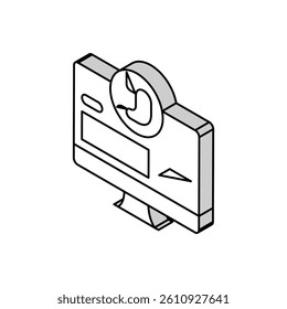 result bariatric isometric icon vector. result bariatric sign. isolated symbol illustration