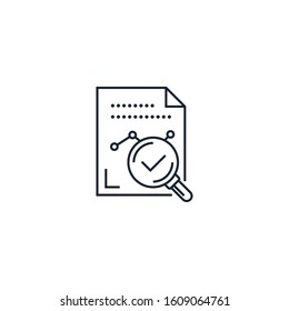 result creative icon. From Analytics research icons collection. Isolated result sign on white background