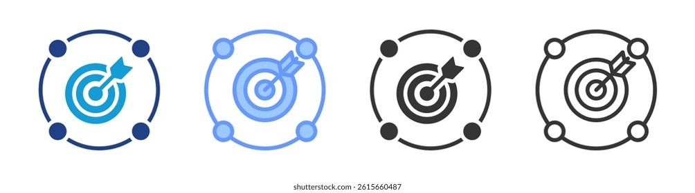 Result Driven icon set multiple style collection