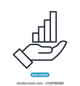 icono de resultado. Plantilla de símbolo de resultados empresariales y financieros para la colección de diseños gráficos y web ilustración vectorial