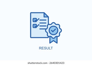 Result Icon Or Logo Isolated Vector Illustration