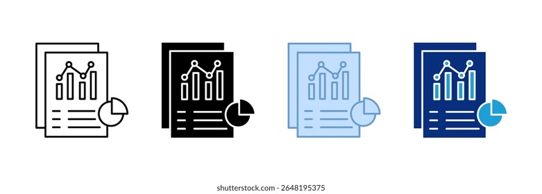 Conjunto de iconos de resultados Colección de estilos múltiples