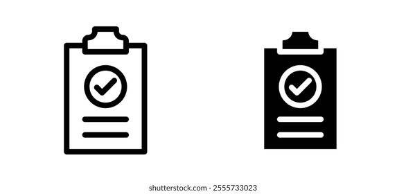 Result icon symbol collection on white background.