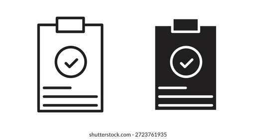 Iconos de resultado en línea delgada, contorno y trazos