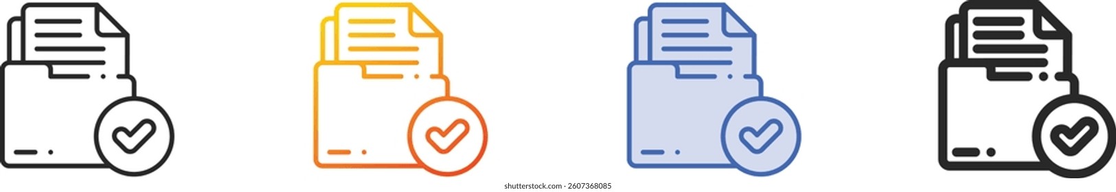 result icon.Thin Linear, Gradient, Blue Stroke and bold Style Design Isolated On White Background