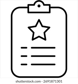 Result Outline Icon Illustration Vector