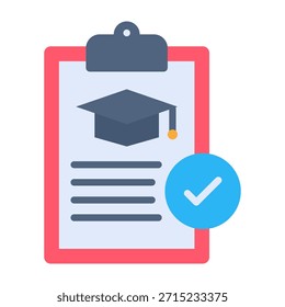 Icono de resultados Ilustración vectorial de diseño plano
