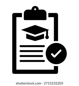 Ilustración vectorial de diseño de glifo de icono de resultados
