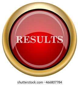 Results icon. Internet button on white background. EPS10 vector.