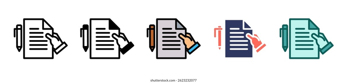 Results Icon Multiple Vector Illustration