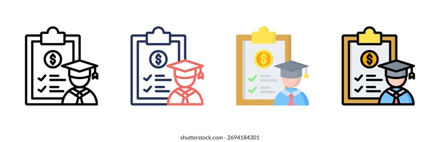Results icon set multiple style collection