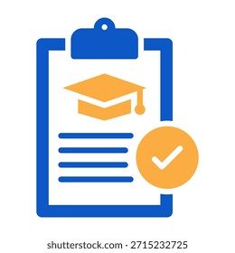 Icono de resultados Diseño de color sólido Ilustración vectorial