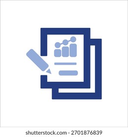 results icons. simple colored vector