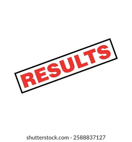 Results Letter Rubber Stamp Template