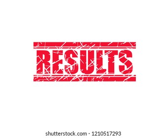 Results red stamp