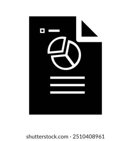 Resultados. archivos de investigación y análisis. icono de estilo de diseño simple. Conveniente para la educación, los negocios, la economía. Plantilla de diseño de Vector