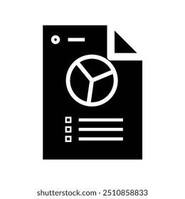 Resultados. archivos de investigación y análisis. icono de estilo de diseño simple. Conveniente para la educación, los negocios, la economía. Plantilla de diseño de Vector