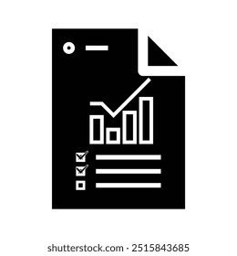 Resultados. archivos de investigación y análisis. icono de estilo de diseño simple. Conveniente para la educación, los negocios, la economía. Plantilla de diseño de Vector