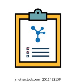 resultados. pesquisa e análise. ícone de estilo de design plano. Adequado para educação, negócios, economia. modelo de design vetorial