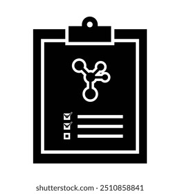 results. research and analysis. simple design style icon. Suitable for education, business, economics. vector design template