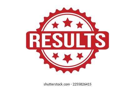Results Rubber Stamp Seal Vector
