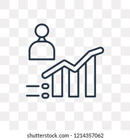 Results vector outline icon isolated on transparent background, high quality linear Results transparency concept can be used web and mobile
